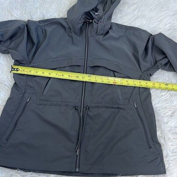 Athleta Rain to Shine Jacket Hooded Charcoal Gray Jacket Women's Size XXS Active - Picture 5 of 11